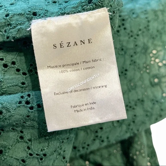 Sézane Solange Floral Eyelet Ruffle Top - Picture 9 of 9